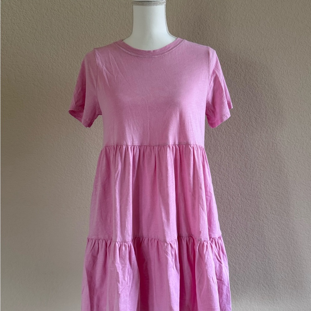Pink Tiered Kids Dress